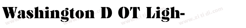 Washington D OT Ligh字体转换